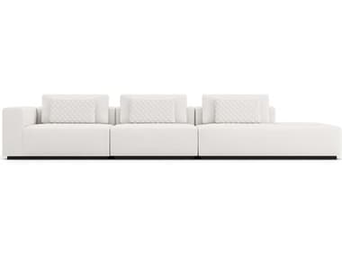 ModLuxe Siena White Upholstered Sectional Right Facing Sofa MDLMD822SET04B3PCCHK