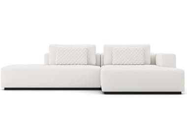 ModLuxe Siena White Upholstered Sectional Right Facing Sofa MDLMD822SET08B2PCCHK