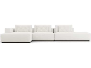 ModLuxe Siena 167" Wide White Fabric Upholstered Sectional Sofa MDLMD822SET09A3PCCHK