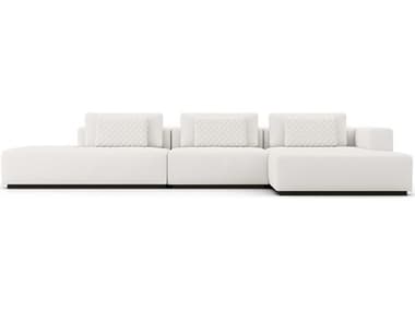 ModLuxe Siena White Upholstered Sectional Right Facing Sofa MDLMD822SET09B3PCCHK