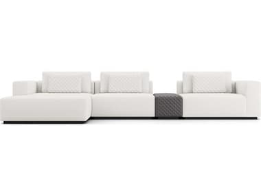 ModLuxe Siena White Upholstered Sectional Sofa MDLMD822SET18B4PCCHK