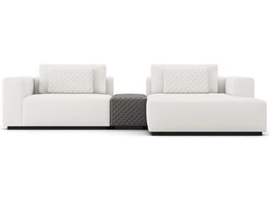 ModLuxe Siena White Upholstered Sectional Right Facing Sofa MDLMD822SET20A3PCCHK