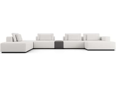 ModLuxe Siena White Upholstered Sectional Sofa MDLMD822SET24A6PCCHK