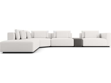 ModLuxe Siena White Upholstered Sectional Right Facing Sofa MDLMD822SET30A5PCCHK