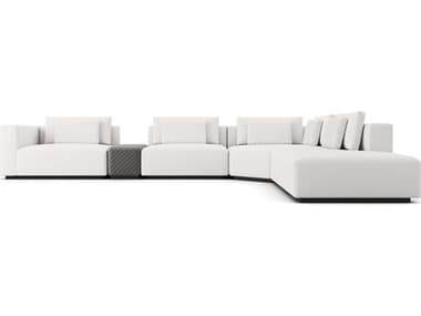 ModLuxe Siena White Upholstered Sectional Left Facing Sofa MDLMD822SET30B5PCCHK