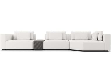 ModLuxe Siena White Upholstered Sectional Sofa MDLMD822SET32B4PCCHK