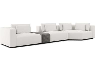 ModLuxe Siena 173" Wide White Fabric Upholstered Sectional Sofa MDLMD822SET32B4PCCHK