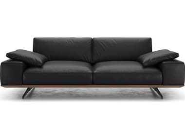 ModLuxe Blackwell Jet Black Leather Sofa MDLMD83296BLK