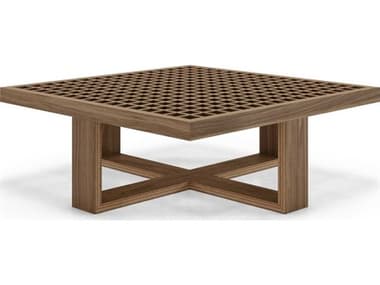 ModLuxe Bellville 35" Square Wood All In Walnut Coffee Table MDLMEC10062