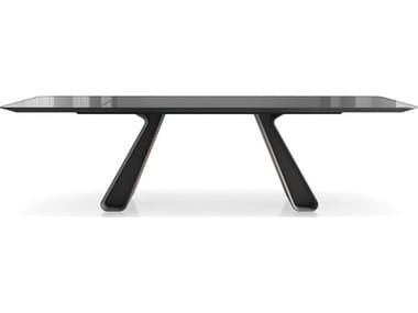 ModLuxe Rashford Rectangular Graphite Glass Dining Table MDLMEJ10040