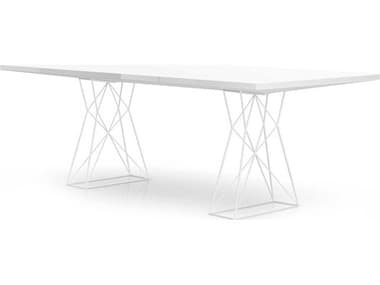 ModLuxe Carroll 87" Rectangular Wood Glossy White Dining Table MDLMJC176PBL6