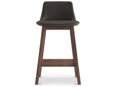 ModLuxe Oxnard Graphite Eco Leather Ash Wood Counter Stool MDLWHB1801GNM