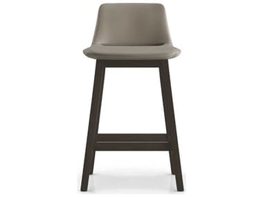 ModLuxe Oxnard Castle Gray Eco Leather Ash Wood Counter Stool MDLWHB1801VKH