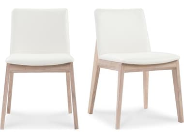 Moe's Home Deco Oak Wood Upholstered Side Dining Chair - Set of Two MEBC108605