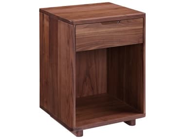 Moe's Home Osamu 1-Drawer Brown Walnut Wood Nightstand MEBC110324