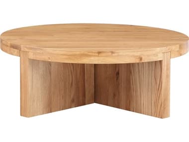 Moe's Home Folke 38" Round Wood Natural Coffee Table MEBC111724