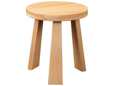 Moe's Home Lund 16" Natural Oak Brown Accent Stool MEBC112624