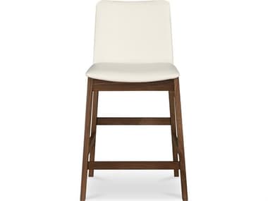 Moe's Home Deco Upholstered Walnut Wood Counter Stool MEBC113705
