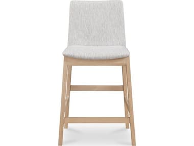 Moe's Home Deco Upholstered Oak Wood Counter Stool MEBC113829