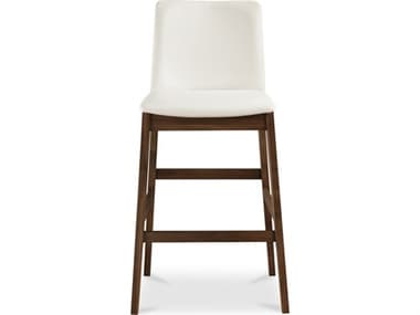 Moe's Home Deco Upholstered Walnut Wood Bar Stool MEBC113905
