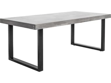 Moe's Home Collection Jedrik Acrylic Dark Grey 63'' Wide Rectangular Dining Table MEBQ101925