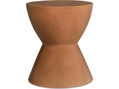 Moe's Home Hourglass Terracotta Orange Accent Stool MEBQ102223
