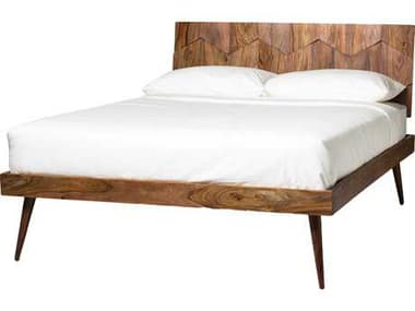 Moe's Home O2 Natural Wood King Platform Bed MEBZ104424