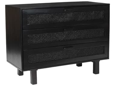 Moe's Home Collection Ashton Black Three-Drawers Accent Chest MEBZ106802