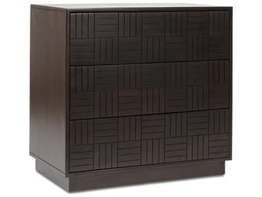 Moe's Home Denman 31"W 3 Drawer Nightstand Dark Brown MEBZ113820