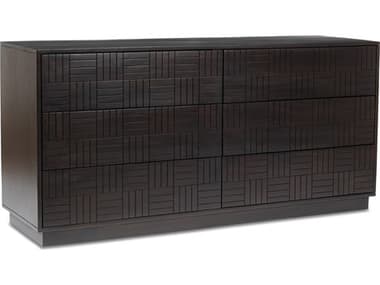 Moe's Home Denman 61"W 6 Drawer Dresser Dark Brown MEBZ113920