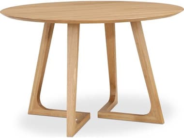 Moe's Home Godenza 47" Round Wood Natural Dining Table MECB1003240