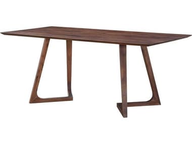 Moe's Home Godenza 71" Rectangular Wood Brown Dining Table MECB100403