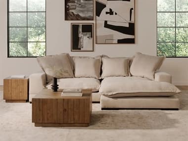 Moe's Home Daydream Beige Upholstered Sectional Sofa MEDAYDREAM