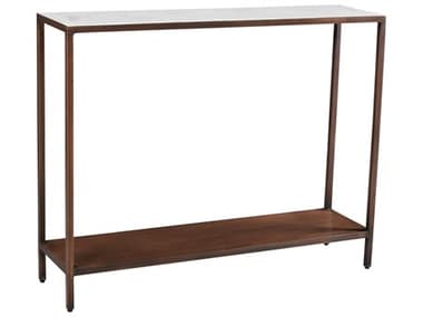 Moe's Home Bottego Rectangular Marble Antique Copper Console Table MEDR132050