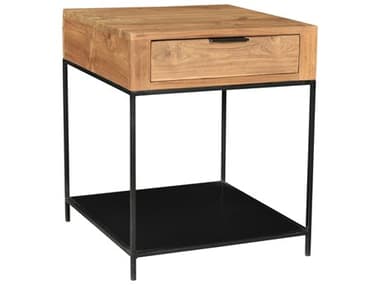 Moe's Home Joliet Square Wood Natural End Table MEDR132324