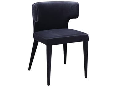 Moe's Home Jennaya Ply Wood Black Upholstered Side Dining Chair MEEH110302