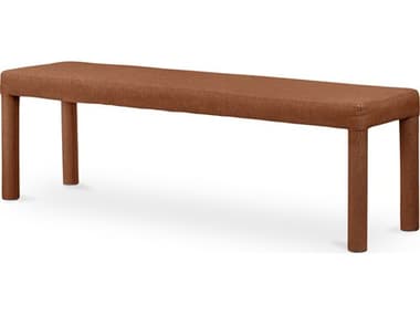 Moe's Home Place Orange Brown Upholstered Accent Bench MEEH111322