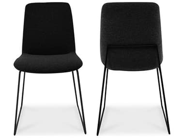 Moe's Home Ruth Black Upholstered Side Dining Chair - Set of Two MEEJ100702