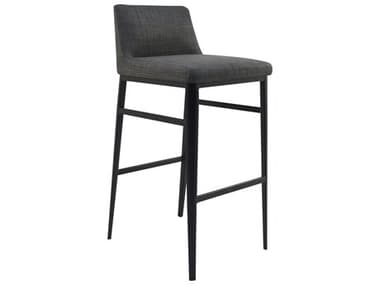 Moe's Home Upholstered Ply Wood Charcoal Grey Baron Bar Stool MEEJ103207