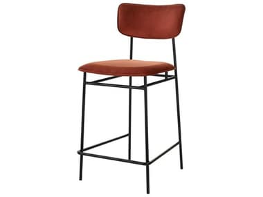 Moe's Home Sailor Fabric Upholstered Amber Counter Stool MEEQ101506