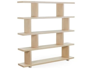 Moe's Home Ichigo White Wash Oak Bookcase MEER107324