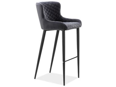 Moe's Home Etta Upholstered Dark Grey Bar Stool MEER204925