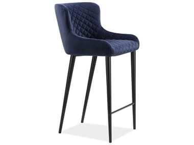 Moe's Home Etta Upholstered Navy Blue Dark Bar Stool MEER204946