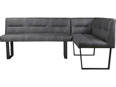 Moe's Home Hanlon Corner Bench Dark Grey MEER2066250