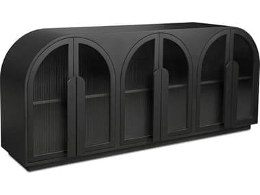 Moe's Home Salone 79" Beech Wood Black Sideboard MEEW100802