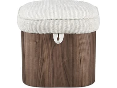 Moe's Home Sonny Brown Walnut Upholstered Ottoman MEEW102903