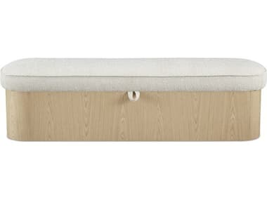 Moe's Home Sonny Ash Oatmeal Upholstered Accent Bench MEEW103124