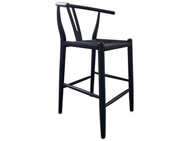 Moe's Home Elm Wood Black Bar Stool MEFG101802