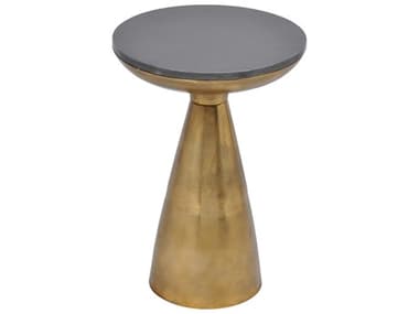 Moe's Home Font Round Granite End Table MEFI103243