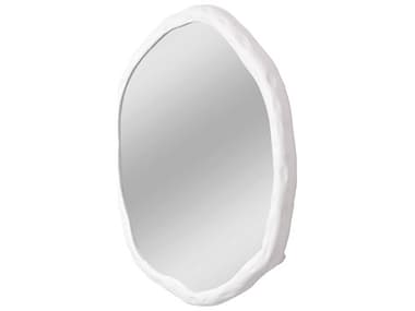 Moe's Home Foundry White Round Wall Mirror MEFI109918